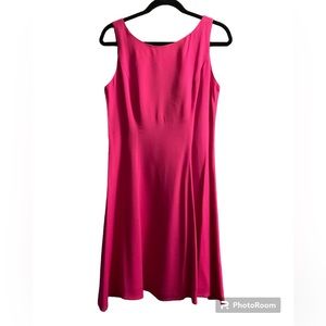 Vintage Women’s A-Line Positively ELLYN Fuchsia Sleeveless Lined Dress.